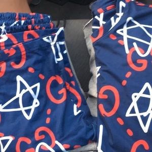 Gucci shorts and shirts